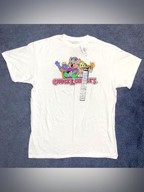 Spencer’s Chuck E. Cheese’s Unisex White T-shirt